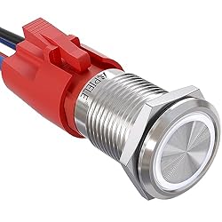 APIELE 10 Amp 16mm Latching Push Button Switch 12V