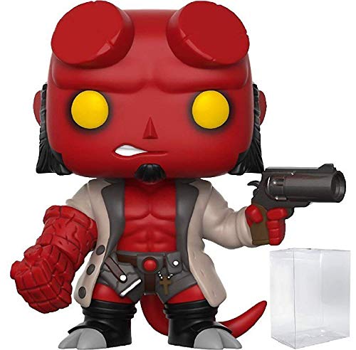 Funko Pop! Comics: Hellboy - Hellboy with No Horns Vinyl Figure (Includes Pop Box Protector Case)