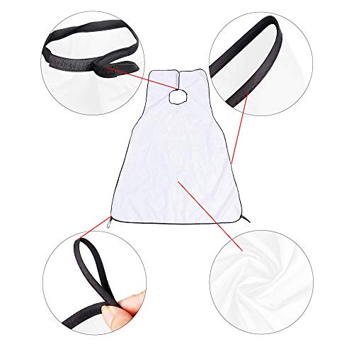Beard Apron Bib - Beard Clippings Catcher for Shaving and Grooming -Smooth Surface Non Stick Hair - Shaving - Keep Sink Clean - Beard Cape Apron with Strong Suction Cups