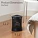 Honeywell HHF370B 360 Degree Surround Fan Forced Heater with Surround Heat Output Charcoal Grey Energy Efficient Portable Heater with Adjustable Thermostat & 2 Heat Settings , Black
