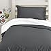 Where The Polka Dots Roam Twin Dark Grey Duvet Cover Set with 1 Pillowcases- Does Not Shrink or Wrinkle and Provides Excellent Temperature Control for Enhanced Comfort. Twin Size