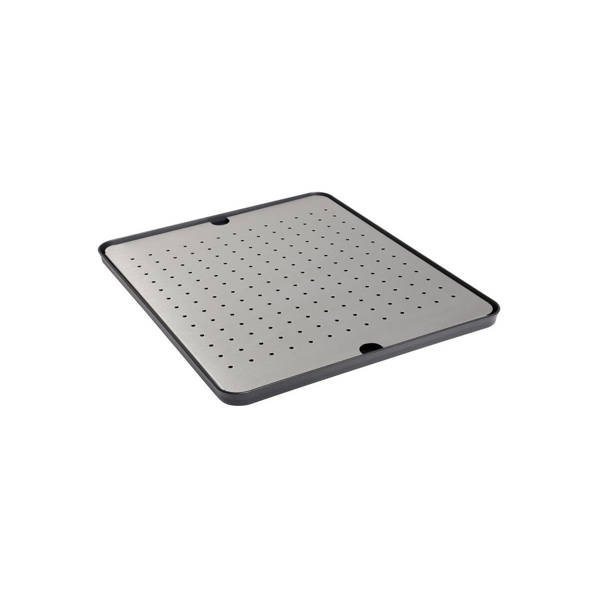 BLANCO Drip Tray, Made of High-Quality Plastic with Stainless Steel Insert, Black, 425 x 365 mm