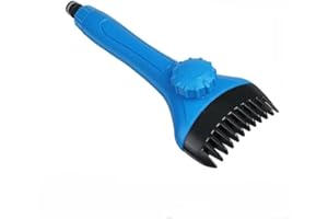 Pool Filter Cleaning Brush Handheld Cartridge Cleaner Tool with 10 Fan Nozzles for Pleated,ABS Spa Maintenance Wand Dirt Debr