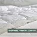 Bedsure California King Mattress Protector - Cal King Mattress Pad Topper with 8-21 Inches Deep Pocket, Quilted Fitted Soft Bed Cover Padded, White, 72x84 Inches