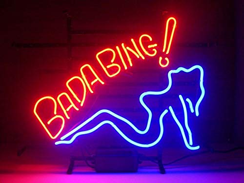 LDGJ Neon Signs for Wall Decor Handmade Sign Home Bada Bing Girl Custom Beer Bar Pub Recreation Room Lights Windows Glass Party - Thumbnail 5