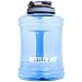BOTTLED JOY 2.5L Water Jug with Handle, BPA Free Reusable Gym Sports Drinking Large Capacity Water Bottle Container 85oz 2500ml (Blue)
