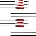 Huvai 30 Inch Carbon Removable Hunting Arrows Shaft With Field Points Replaceable Tips (12 Pack)
