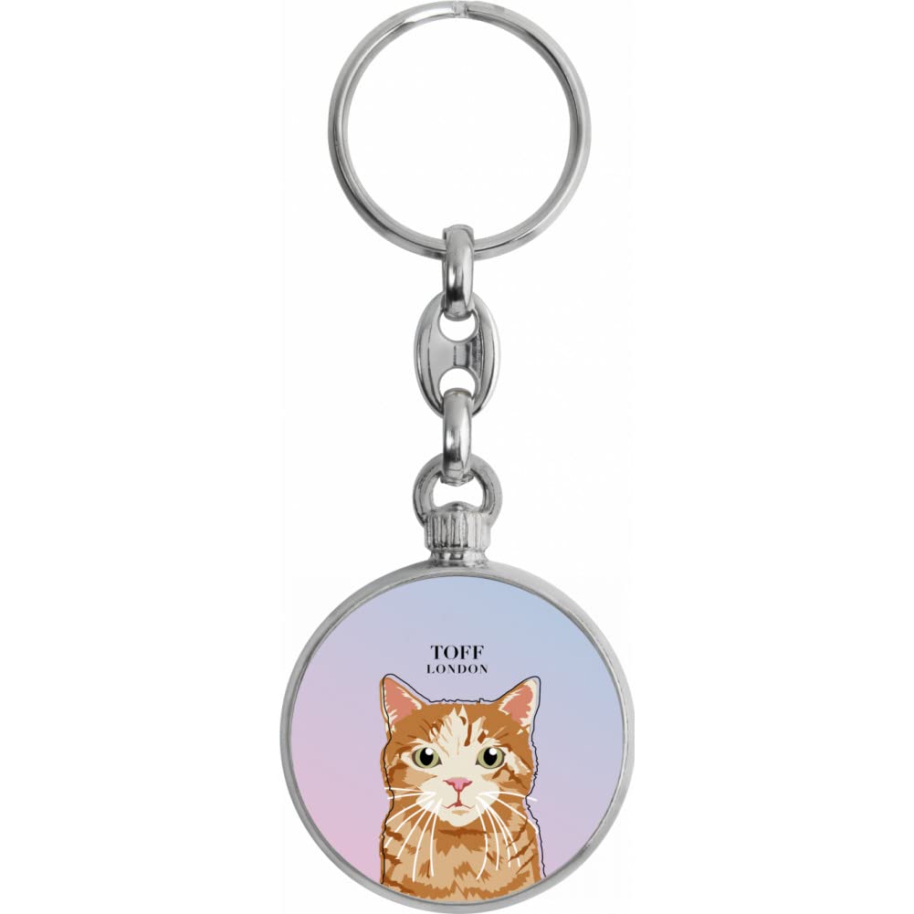 Toff London Ginger Tabby Cat Keyring