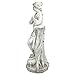 Design Toscano Winter Woman of The Four Seasons Indoor/Outdoor Garden Statue, 12 inches Wide, 32 inches Tall, Cast Stone Resin, Antique Stone Finish
