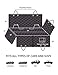 Hansprou Cargo Liner for Dogs, Waterproof Pet Cargo Cover Dog Seat Cover Mat for SUVs Washable with Bumper Flap Protection 80 x 52 Black
