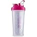 BlenderBottle Classic Loop Top Shaker Bottle, 28-Ounce, Clear/Pink