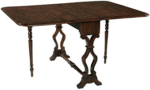 Hekman Furniture Drop Leaf Table – Special Reserve Finish, Mahogany Solids and Veneers, Wool Wax Finish Surface, Functional Sofa Table, Rustic Home Decor