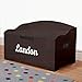 Personalized Dibsies Modern Expressions Toy Box - Espresso (Signature Series - Boys)