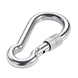 PROND Locking Carabiners, Heavy Duty Carabiner, 316 Stainless Steel Screw Lock Carabiner Hooks