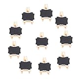 Tinksky Message Writing Board Chalkboards Signs Memo Message Blackboard for Weddings, Kids Crafts, Garden, Framed Chalkboard Place Cards with Easel Christmas Gift, Pack of 10- Size L