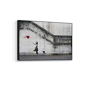 Framed for Living Room Bedroom Banksy Theme for