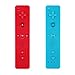 Yosikr 2 Packs Remote Wireless Controller Compatible for wii / wii u Console-with Silicone Case and Wrist Strap (Red and Blue)