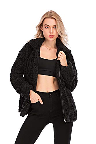 5 SIMANLI+Women+s+Fleece+Outwear+Shearling