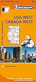 USA WEST , CANADA WEST 11585 CARTE ' REGIONAL ' MICHELIN KAART (Multilingual Edition) by 