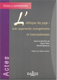 L' éthique du juge