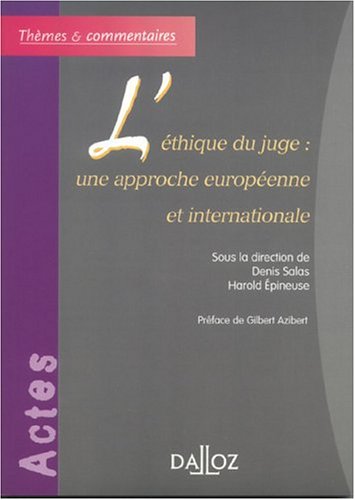 L' éthique du juge