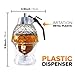 Honey Dispenser With Stand â€“ Plastic Honey Dispenser - Modern Honey Syrup Dispenser - No Drip Honey Dispenser â€“ 8 oz Reusable Warm Honey Jar Dispenser - No Mess Bee Honey Holder Dispenser