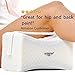 AVESTON Thick Soft Knee Pillow for Side Sleepers with Strap as Orthopedic Contour for Sleeping Between Knees for Joint Pain, Back Pain, Sciatica Pain Relief