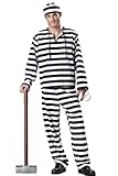 Genluna Jailbird Or Prisoner Costume