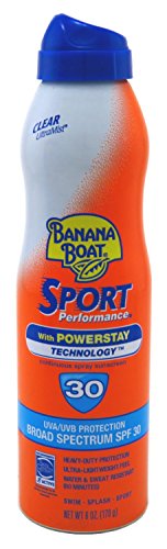 Banana Boat Continuous Spf#30 Spray Sport 6 Ounce (Powerstay) (177ml) (3 Pack)
