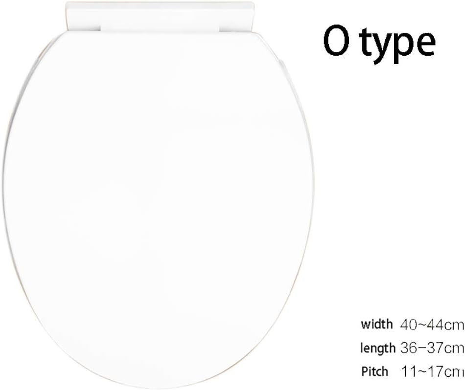 TYJ-USA Toilet seat, Universal Toilet Cover, Thickening and Descending Type, Household Toilet seat Ring Cover, UVO Type Accessories (Color : White, Size : O)