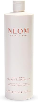 Neom Real Luxury Cocooning Shower Cream 500ml Lavender Cedarwood Vegan view 1
