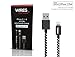[Apple Authorized - MFi Certified] Wires That Work Braided Lightning to USB Cable 4ft (Four Feet) / 1.2m for iPhone 6s / 6 / 5s / 5c / 5, iPad Air/Mini / mini2 / 4th gen, iPods (Braided Black)