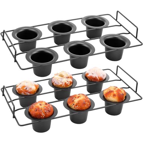 Shellwei Pcs Cup Nonstick Popover Pan Muffin Cupcake Pan