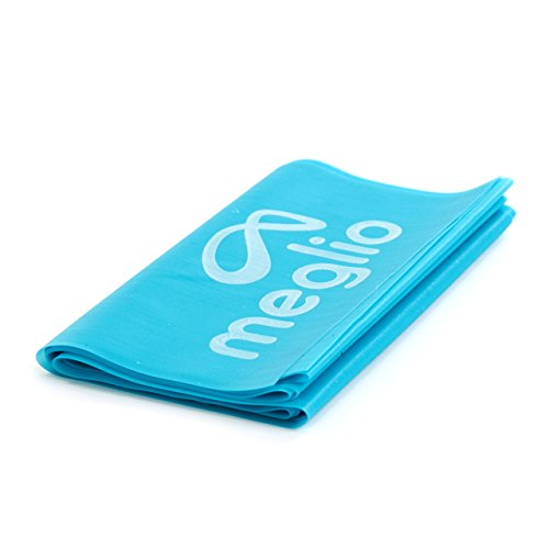 Latex Free Exercise Bands 7ft. Perfect for Physical Therapy, Strength Training Workouts, Yoga, Pilates, Stretching. Range of Resistance Strengths & FREE Exercise Guide Booklet (Lime & Coral, 7 Feet) - Thumbnail 4