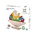 PlanToys Wooden Balancing Boat Toy (5136) | Sustainably Made from Rubberwood, Safe Paints and Dyes