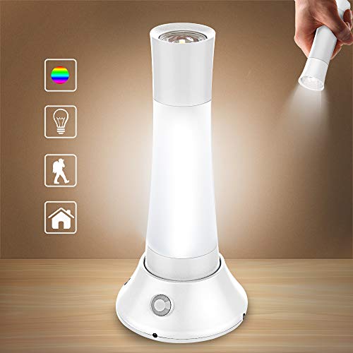 BIAL Night Light, [ Color Changing & Warm Light ] Motion Activated Table Lamp, Rechargeable Bedside Light Bedroom Living Room Lamp for Baby Kids Girls - Thumbnail 7