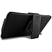 Alcatel One Touch Fierce XL case, Black Dual Layer Hybrid Armor Shock Proof Stand Holster Clip Phone Case Cover for Alcatel One Touch Fierce XL 5054 - iWIRE® [UTMOST Protection] & Touch Screen Pen