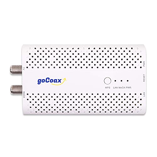 Adaptador gocoax moca 2.5 para ethernet por cable coaxial . moca