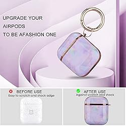 OLEBAND Airpod Case Cover with Keychain and Cute