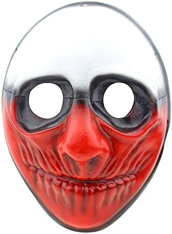 CCOWAY Halloween, Payday 2 Theme Game Horror Cosplay Party Mask for Fencing, Wargame, Costume Play and More(Wolf)