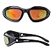 Tactical Glasses,DOPSIP Cycling Glases Protective Military Goggle with 4 Replaceable Lenses (Black)