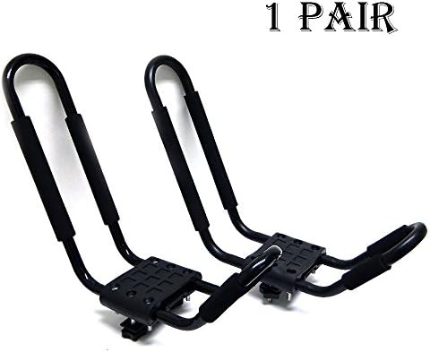Universal J-BAR Kayak Rack Snowboard Ski Surfboard Wakeboard Paddle Board Rack Carrier Car Truck SUV Roof Top Mount