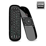 Upgrade W1 Universal TV Remote Air Mouse, Wireless Keyboard Fly Mouse 2.4GHz Connection Air Remote Keyboard Mouse for Android TV Box/PC/Smart TV/Projector/HTPC/All-in-one PC/TV - by Landw