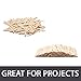 300 pcs Jumbo Wooden Craft Sticks Pack - Bulk Popsicle Sticks for Arts & Crafts Projects, Holiday Ornament Crafting, Ice Cream, Waxing