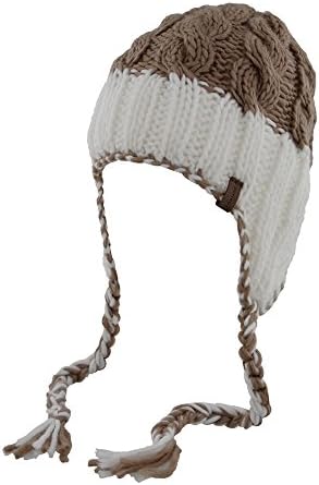 Womens Cable Knit Warm Winter Skully Beanie Hat