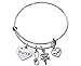 Infinity Collection Nurse Charm Bracelet, Women’s Nursing Bangle Bracelet- Makes Perfect RN Thank You, Appreciation or Graduation Nurse Gifts