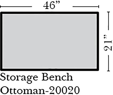 Omnia Leather Sunset Storage Bench Ottoman in Leather, Shadow Legs, Navajo Caramel