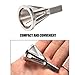 Neepanda Deburring External Chamfer Tool Stainless Steel Remove Burr Tools for Drill Bit Quickly Repairs Damaged Size 8-32 Bolts (Silver, 1 Pack)