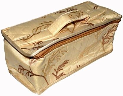Sunrise Exporters Locker Jewellery Box Cotton 12pcs Zip Pouch Size:- (Inche) 12.5x6x5