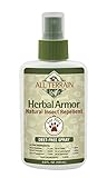 All Terrain Pet Herbal Armor DEET-Free Insect Repellent, 4oz, Natural Essential Oils Based Formula, Great for Camping & Outdoor Activities